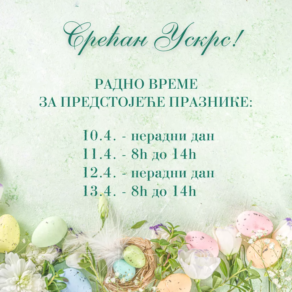 VKZ Uskrs radno vreme